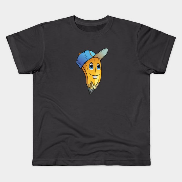 Cartoon character Pencil Kids T-Shirt by BlackOwl